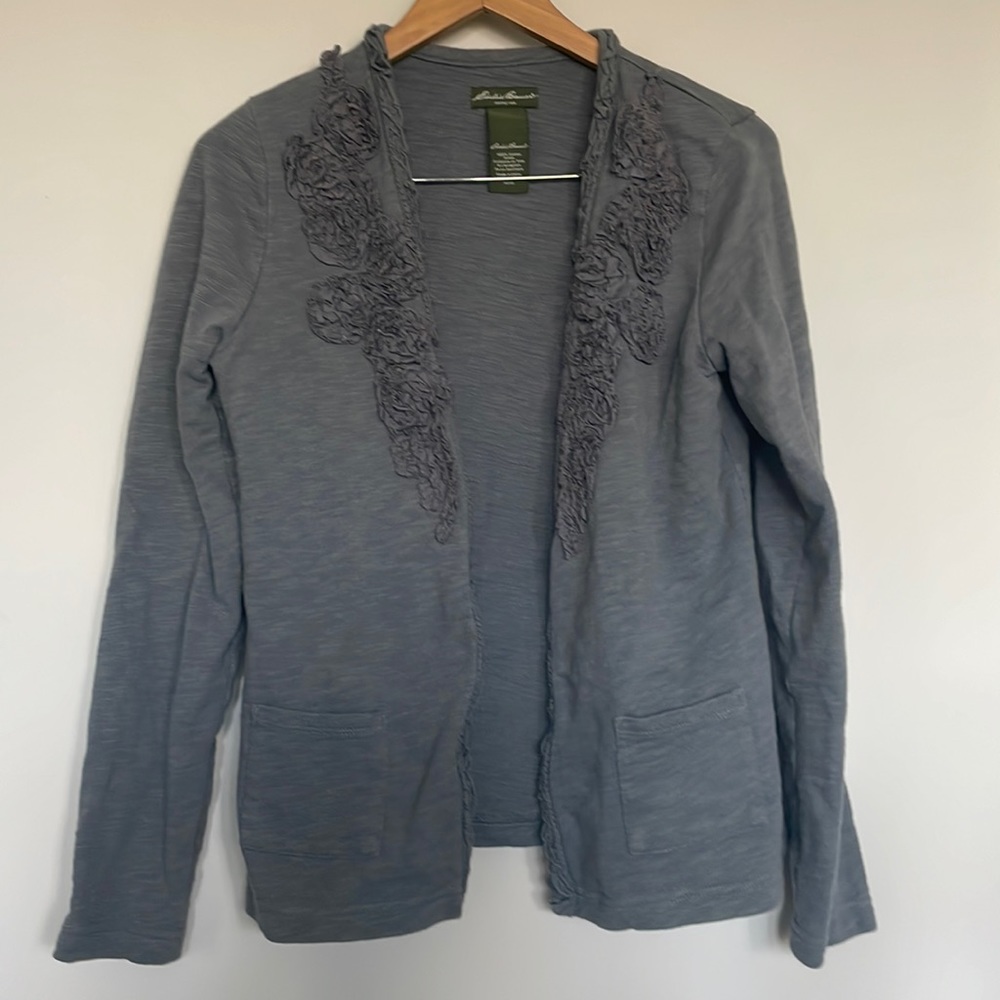Eddie Bauer Sweatshirt Cardigan Sz M